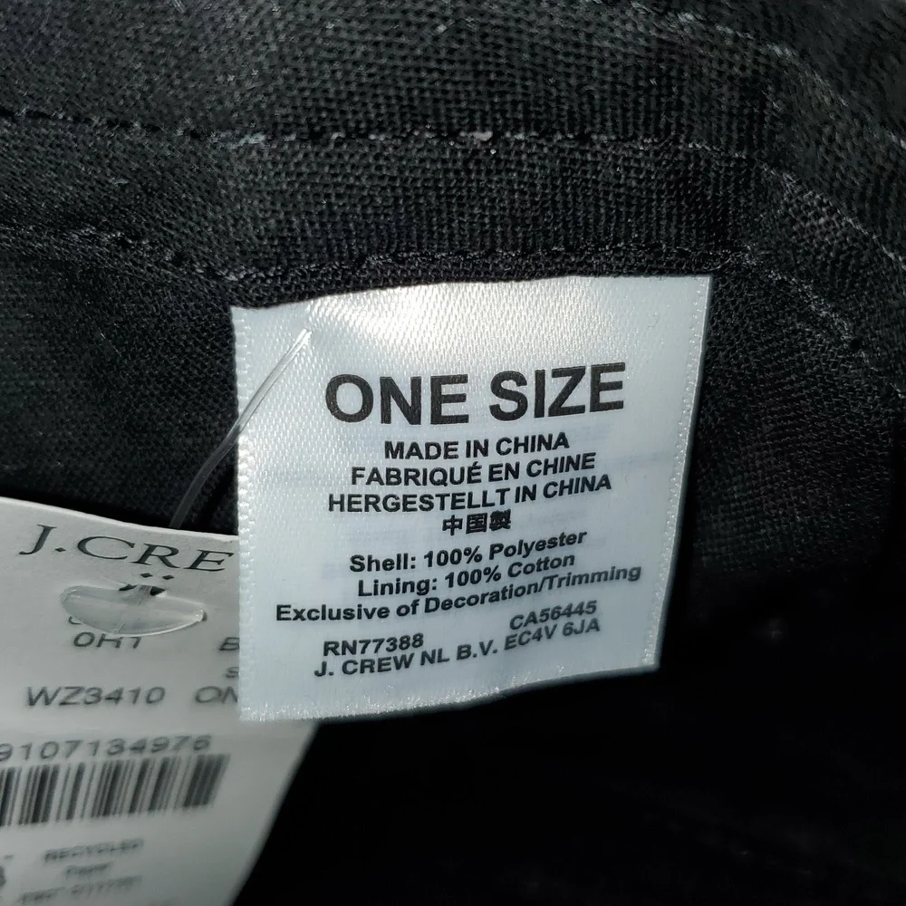 NWT J. Crew Unisex Tweed Baseball Cap
